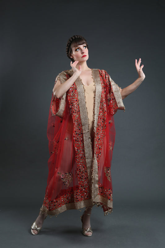 Red Great Gatsby Style 1920s Jacket